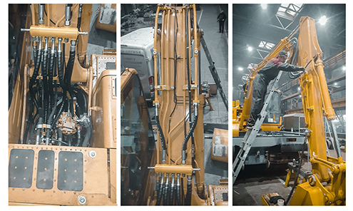 Нестандартная гидролиния на Komatsu по заказу клиента