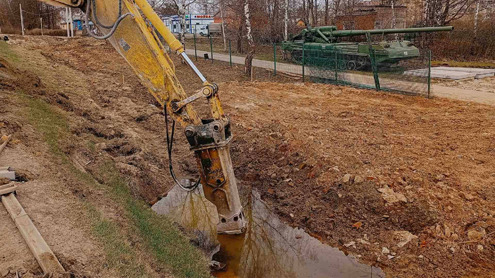 Гидромолот Delta FX-35S участвует в реконструкции Новорижского шоссе