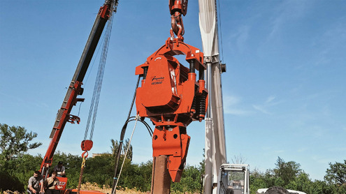Вибропогружатель Impulse VE3800 участвует в реновации водопроводных сетей