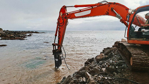 На Курильских островах теперь будет работать гидромолот Delta FX-20 S