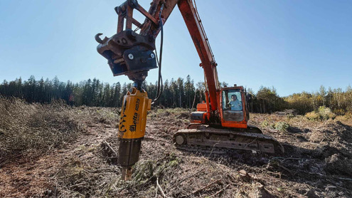 Гидробур Delta RD35 помогает устанавливать ЛЭП в Санкт-Петербурге