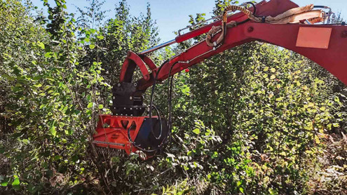 Эффективный и компактный мульчер Impulse F2 на очистке от зарослей в Беларуси