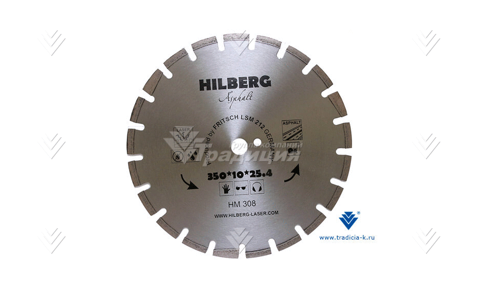 Алмазный диск по асфальту Hilberg (D=350 мм) картинка