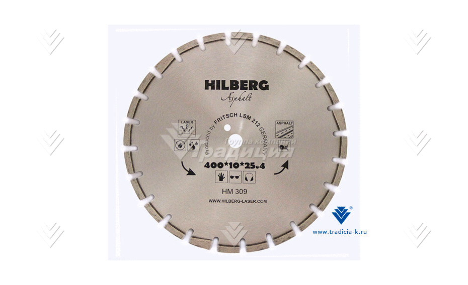 Алмазный диск по асфальту Hilberg (D=400 мм) картинка