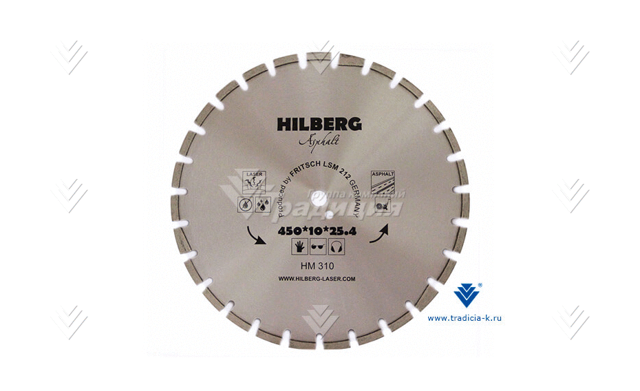 Алмазный диск по асфальту Hilberg (D=450 мм) картинка