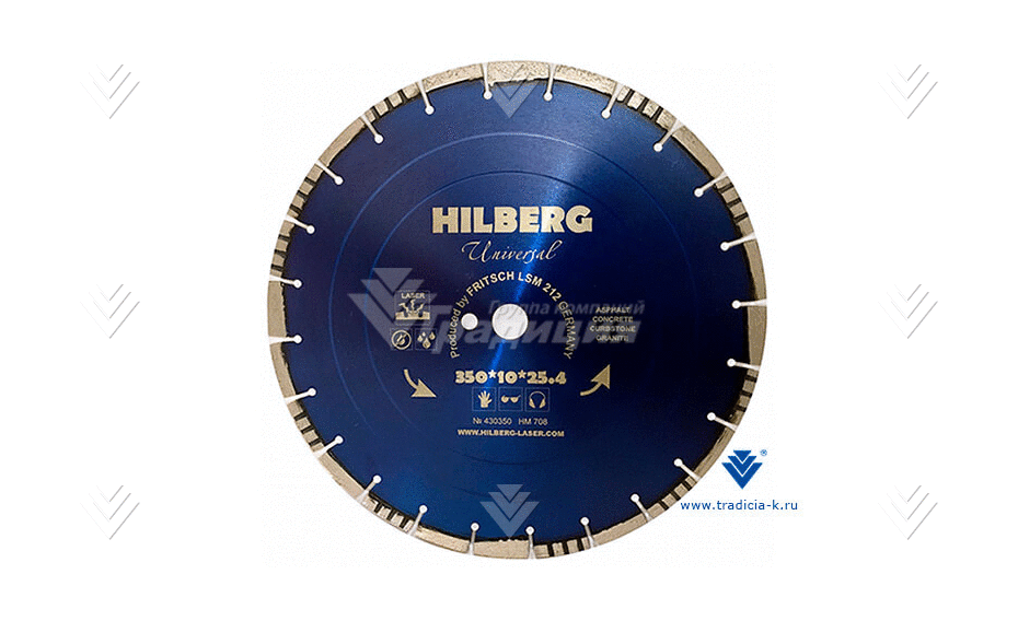 Алмазный диск Hilberg HM708 (D=350 мм) (универсальный) картинка