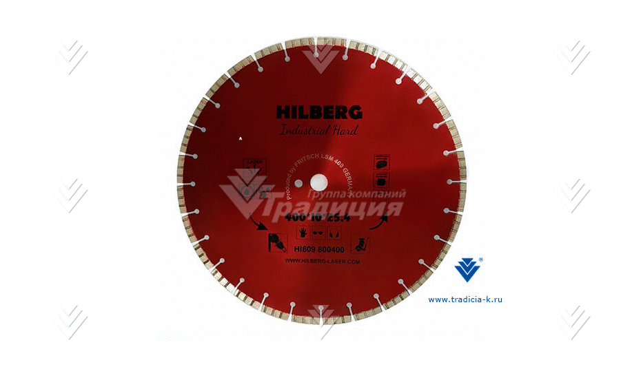Алмазный диск Hilberg Industrial Hard (D=400 мм) картинка