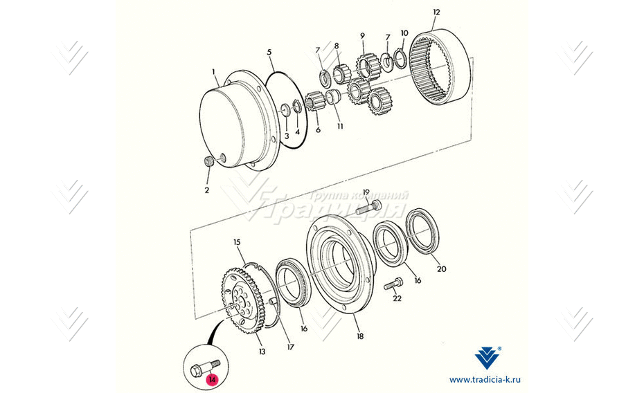 Болт JCB 826/01435 картинка 31421