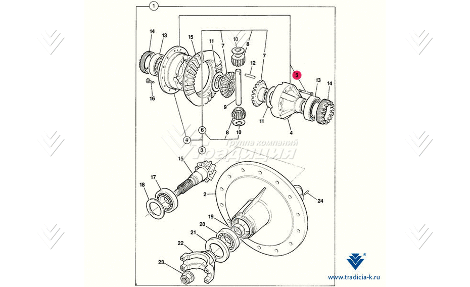 Болт корпуса дифферинциала JCB 826/01585 картинка 31439