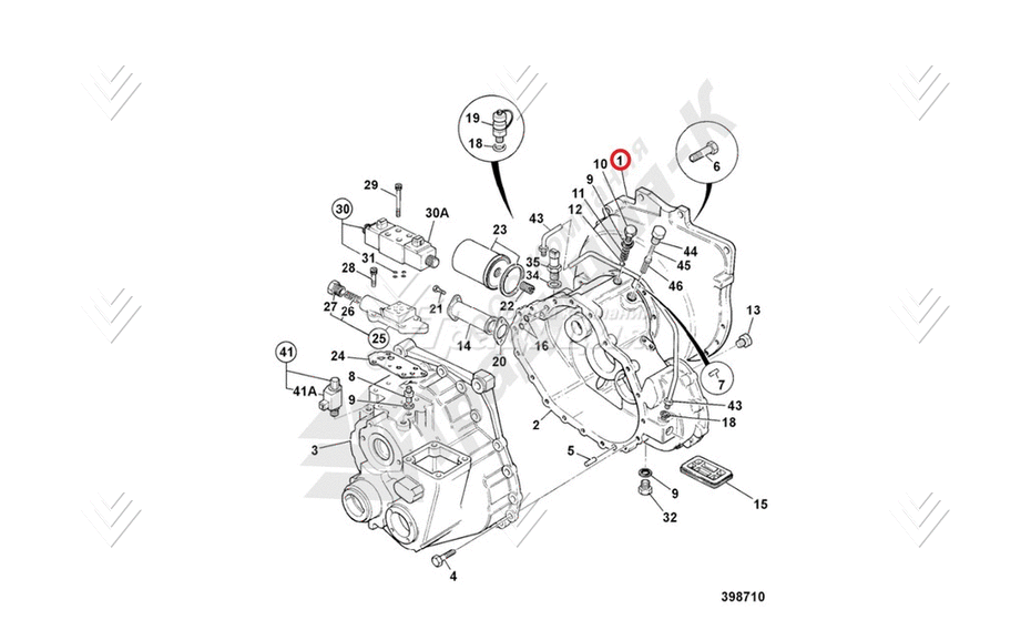 Корпус маховика JCB 459/M5740 картинка