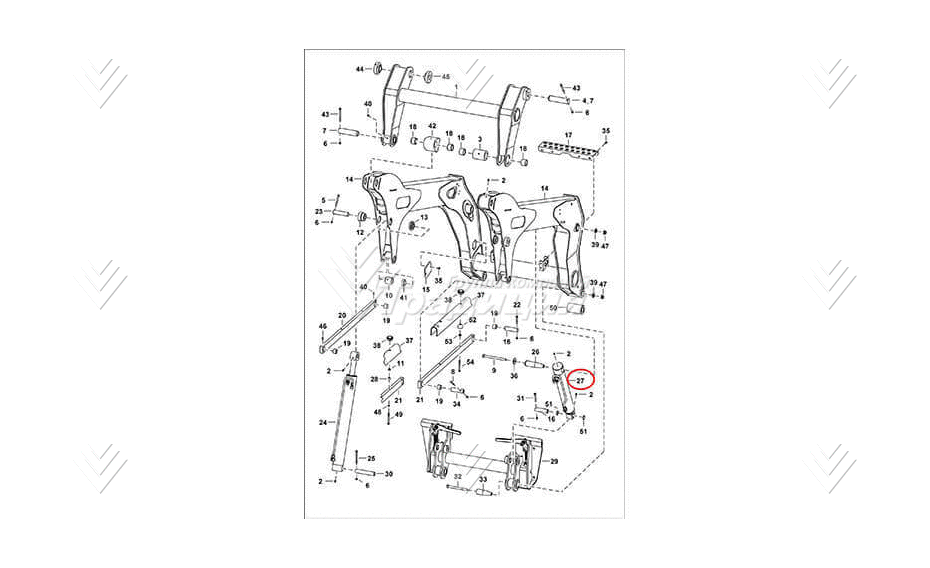 Гидроцилиндр траверсы BOBCAT 7208419 (гидравлический цилиндр) картинка 39967