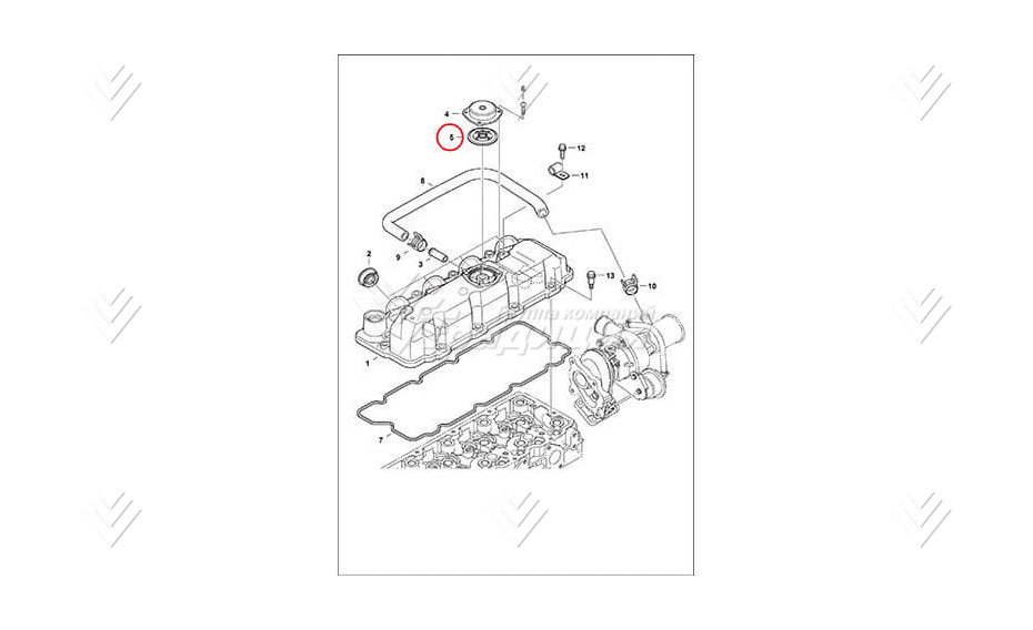 Клапан (сапун) крышки клапанов BOBCAT 6685087 картинка