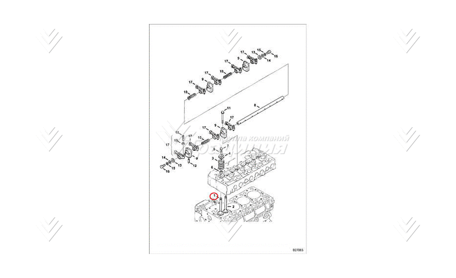 Клапан впускной BOBCAT 7031256 картинка 37085