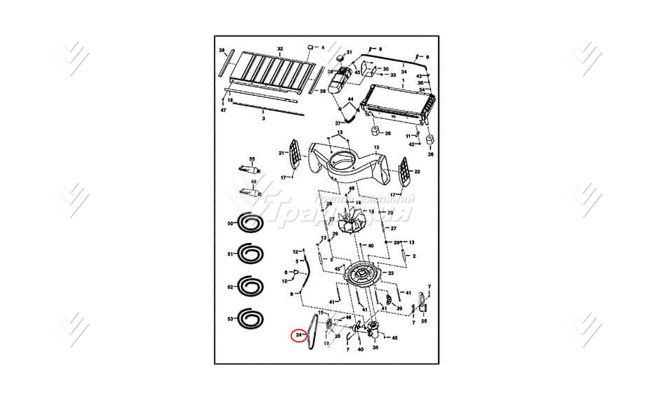 Ремень привода вентилятора Bobcat 6718730 картинка 37805