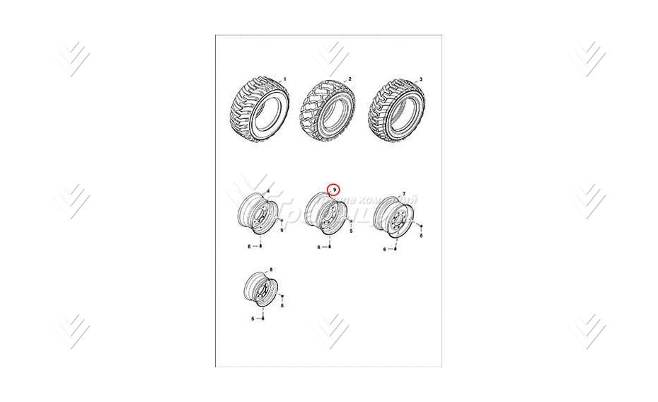 Диск колесный BOBCAT 7232567 картинка