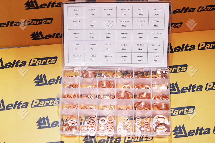 Сервисный набор медных шайб Ø5-Ø28 (570 шт.) картинка