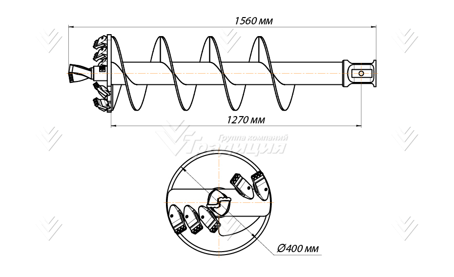 Шнекобур (л) Delta SA5 (кат.I-II), D-400 картинка 639714