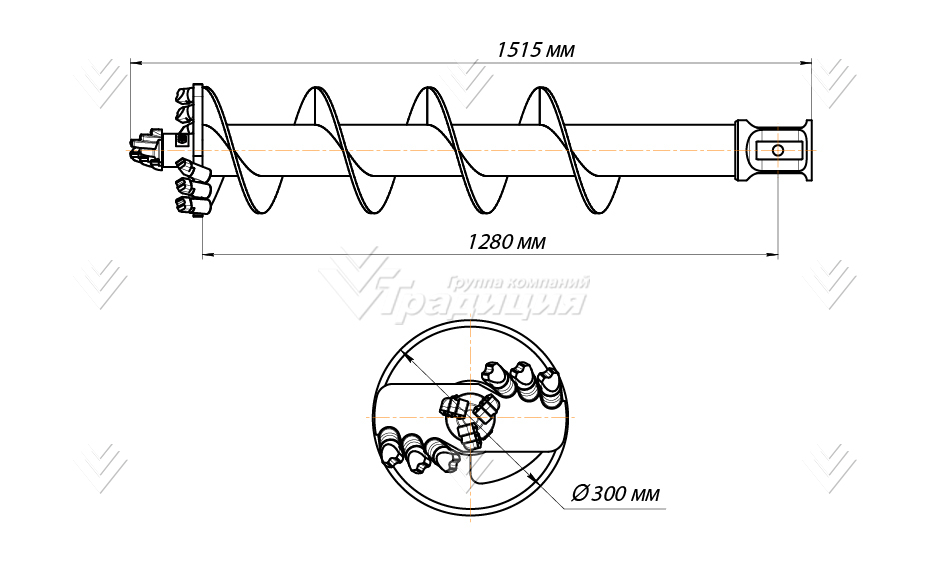 Шнекобур (л) Delta SH5 (кат.III-IV), D-300 картинка 639699