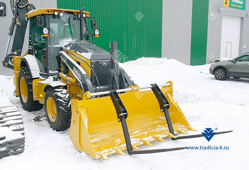Вилы откидные паллетные Impulse PF2000 на ковш John Deere 325J/315SK/325SK картинка 115893