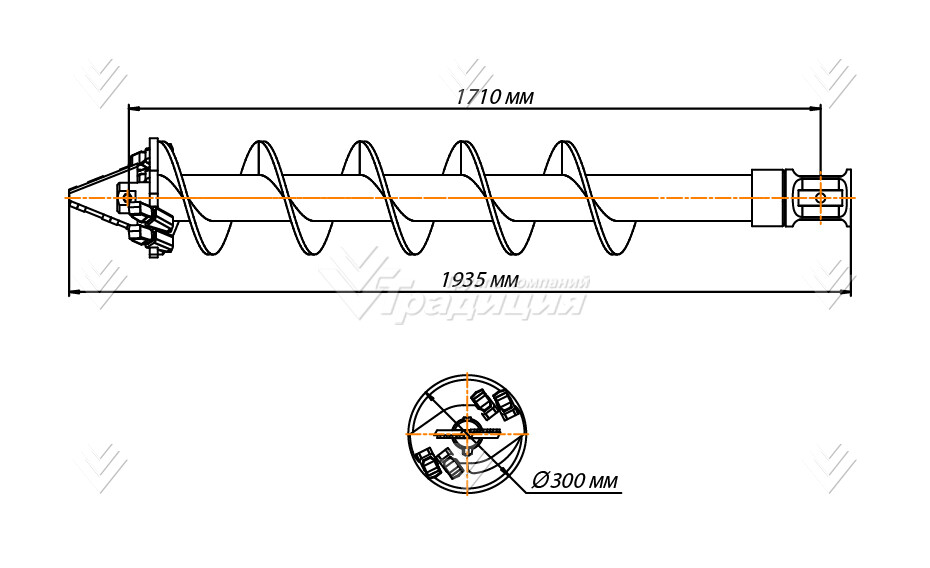 Шнекобур Impulse ШБЛА-S6 (кат.1-4) D-300 картинка 649706