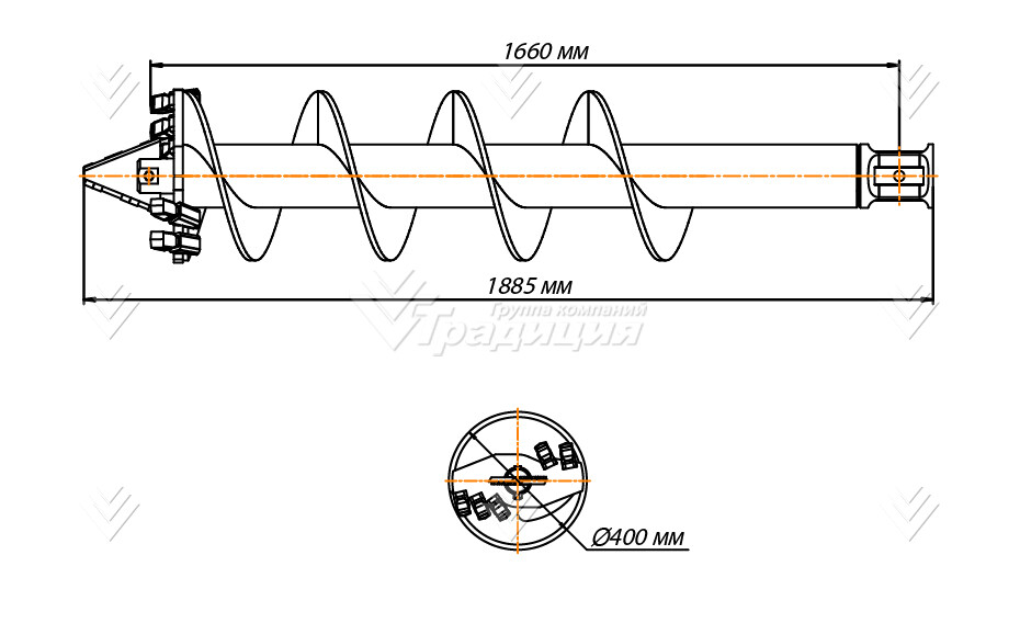 Шнекобур Impulse ШБЛА-S6 (кат.1-4) D-400 картинка 649708