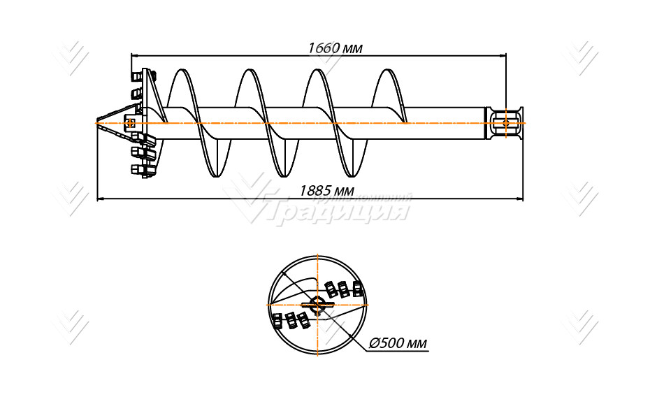 Шнекобур Impulse ШБЛА-S6 (кат.1-4) D-500 картинка 649709