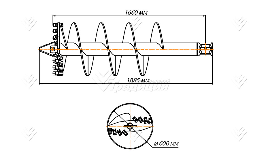 Шнекобур Impulse ШБЛА-S6 (кат.1-4) D-600 картинка 649710