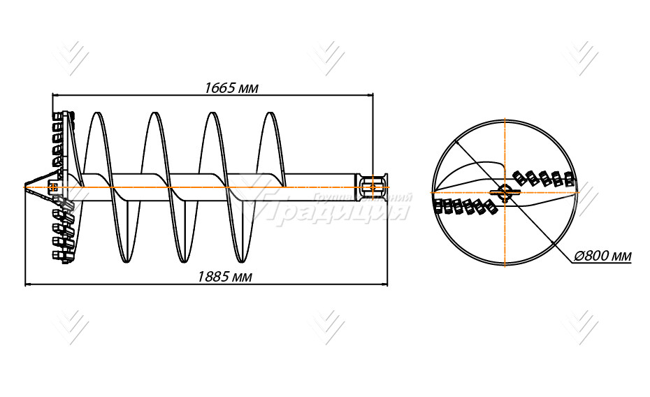 Шнекобур Impulse ШБЛА-S6 (кат.1-4) D-800 картинка 649711