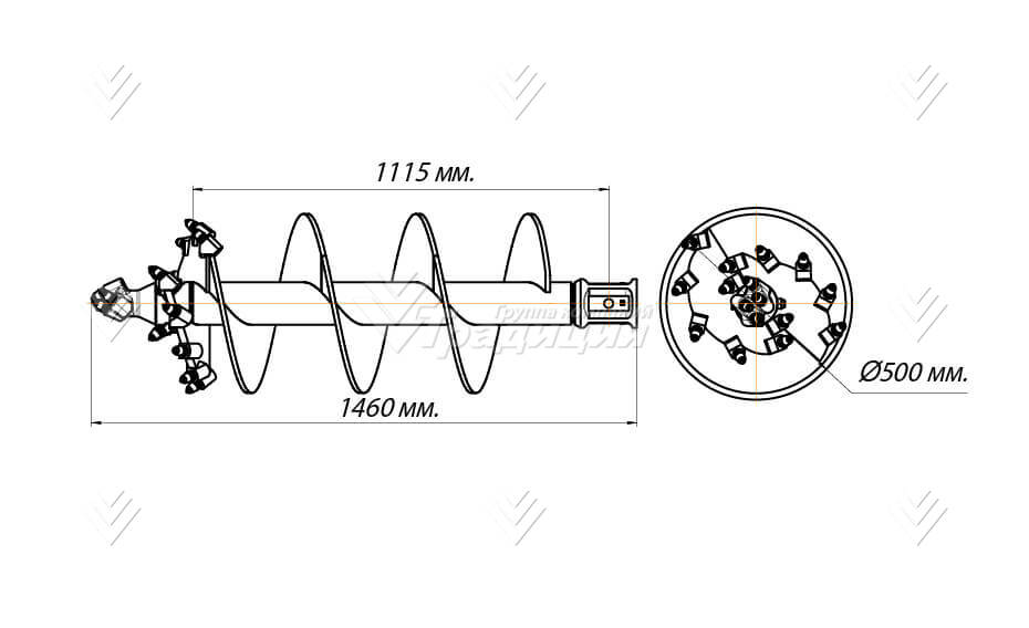 Шнекобур Impulse ШБКС-S5 (кат.3-5) D-500 картинка 644095