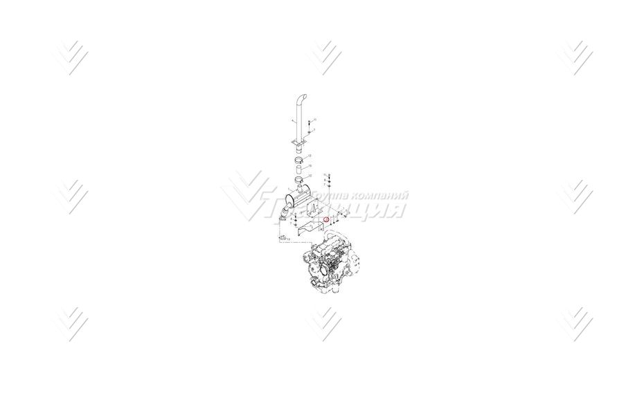 Кронштейн глушителя TARSUS 204132016 картинка