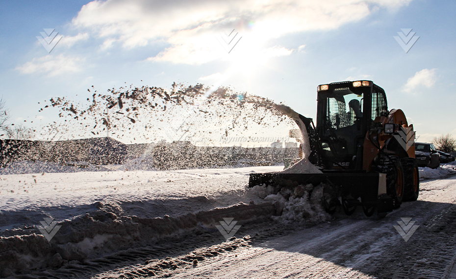 Шнекороторный снегоочиститель Impulse SR2100 на мини-погрузчик JCB картинка 495243