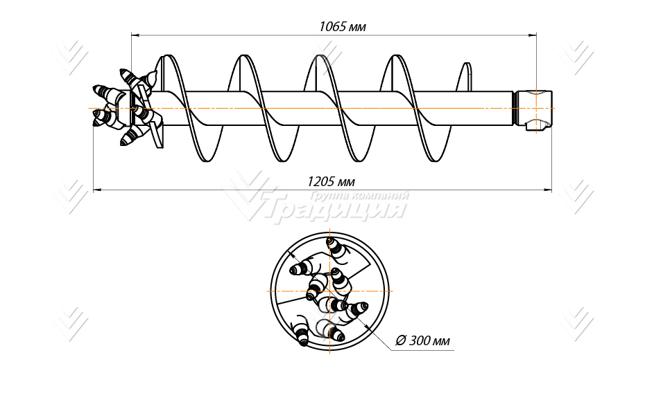 Шнекобур ШБКС-S4 (кат.3-5) D-300 картинка 644502