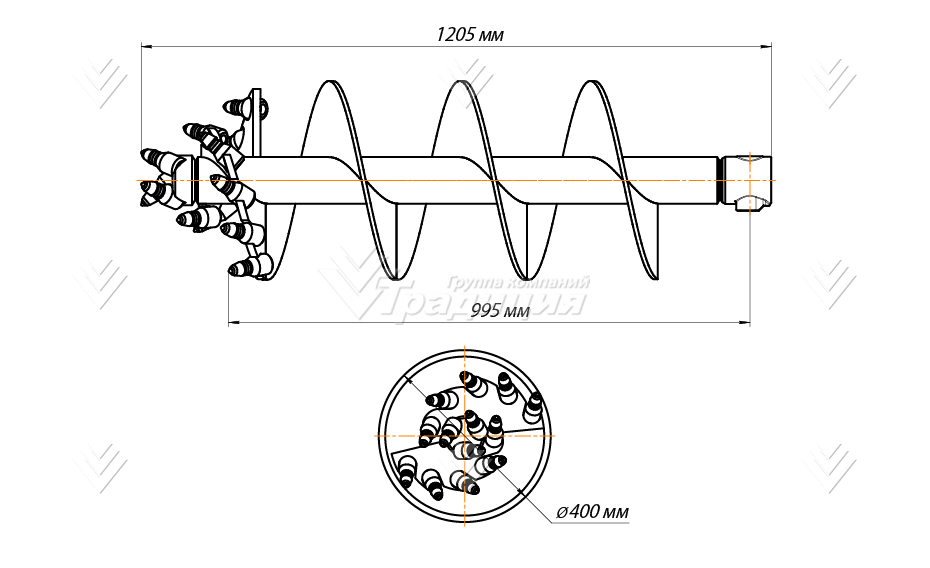 Шнекобур ШБКС-S4 (кат.3-5) D-400 картинка 644504