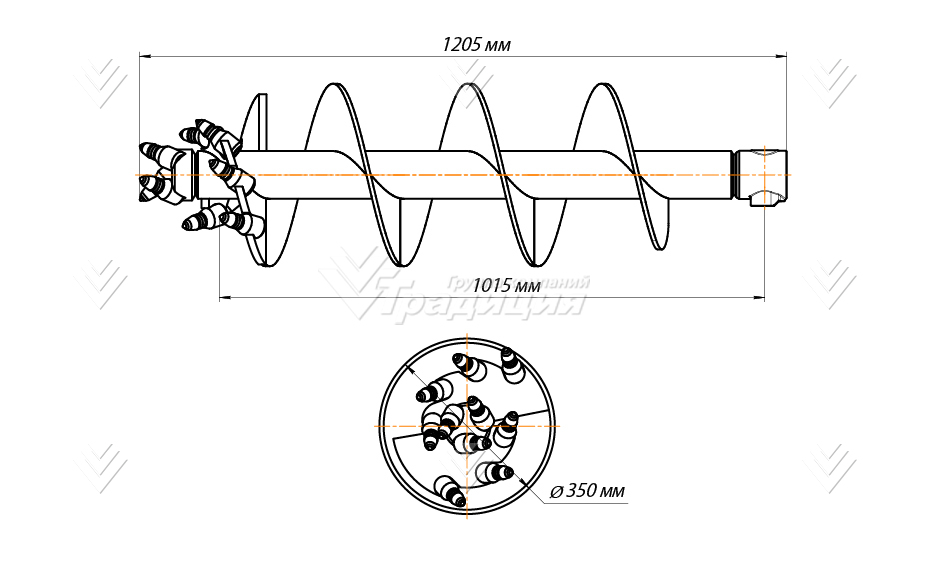 Шнекобур ШБКС-S4 (кат.3-5) D-350 картинка 644503