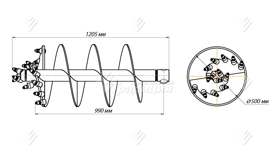 Шнекобур ШБКС-S4 (кат.3-5) D-500 картинка 644506
