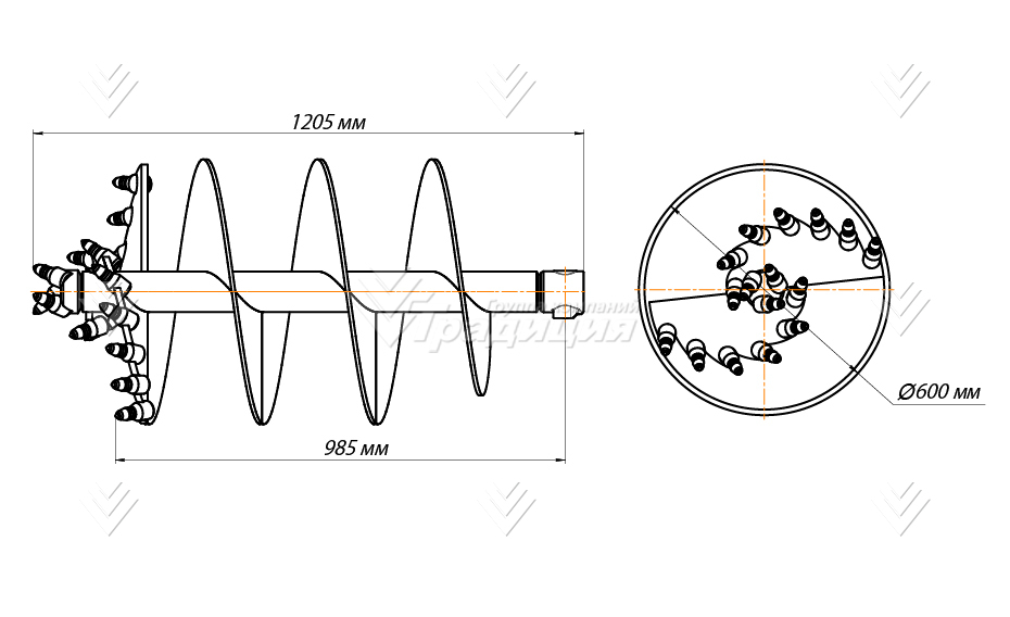 Шнекобур ШБКС-S4 (кат.3-5) D-600 картинка 644507