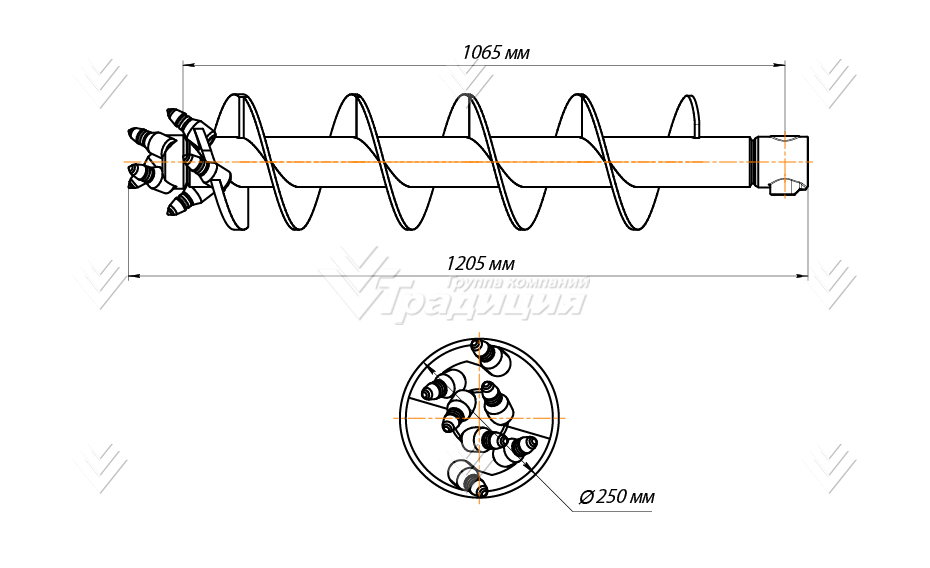 Шнекобур ШБКС-S4 (кат.3-5) D-250 картинка 644501