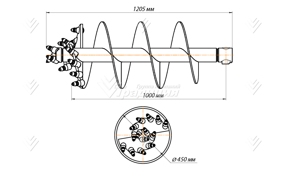 Шнекобур ШБКС-S4 (кат.3-5) D-450 картинка 644505