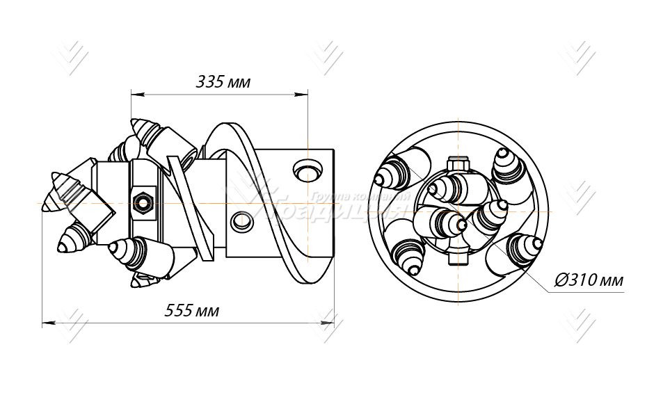 Бур шнековый Impulse БКС-PR (кат.4-6) D-300 картинка 640242