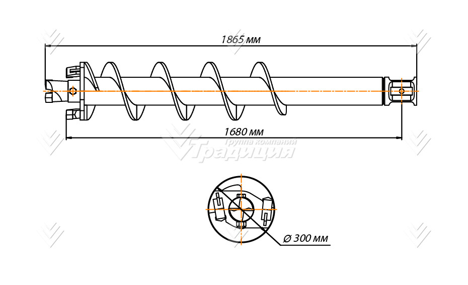 Шнекобур Impulse ШБЛ-M-S6 (кат.1-4, мерзлый) D-300 картинка 648924