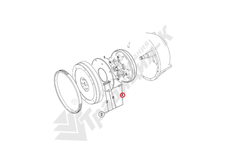 Болт (диск соединительный- маховик) 826/11605
