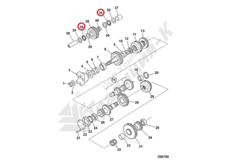Подшипник 917/51400