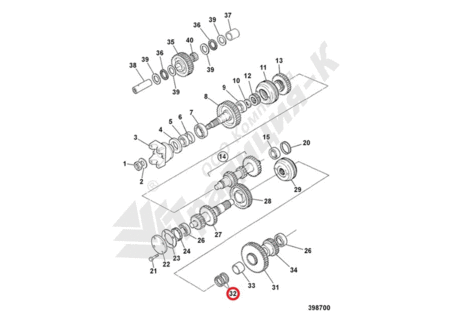 Подшипник КПП 917/02300