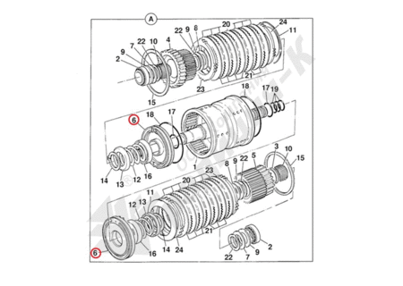 Поршень КПП муфты вала промежуточного 459/M2170