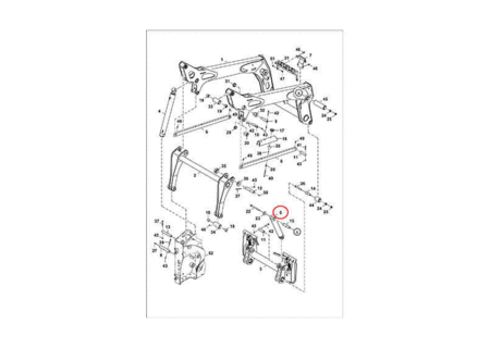 Гидроцилиндр траверсы (867 мм) BOBCAT 7338638