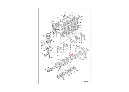 Втулка коленвала BOBCAT 6680735