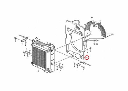Диффузор радиатора водяного VOLVO VOE11887145