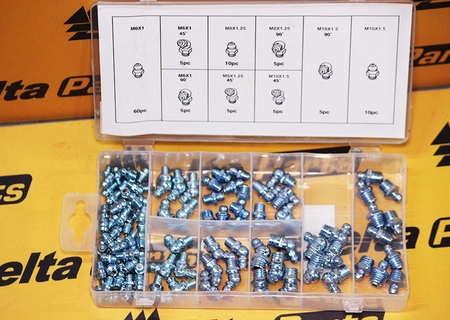 Сервисный набор пресс-масленок метрический (110 шт.)