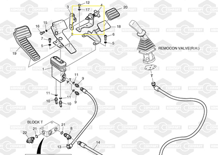 Замок педали LOCK K1000696B/101544-00102