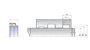 Грязесъемник армированный DKBW 050 (050x062x07/ 10)